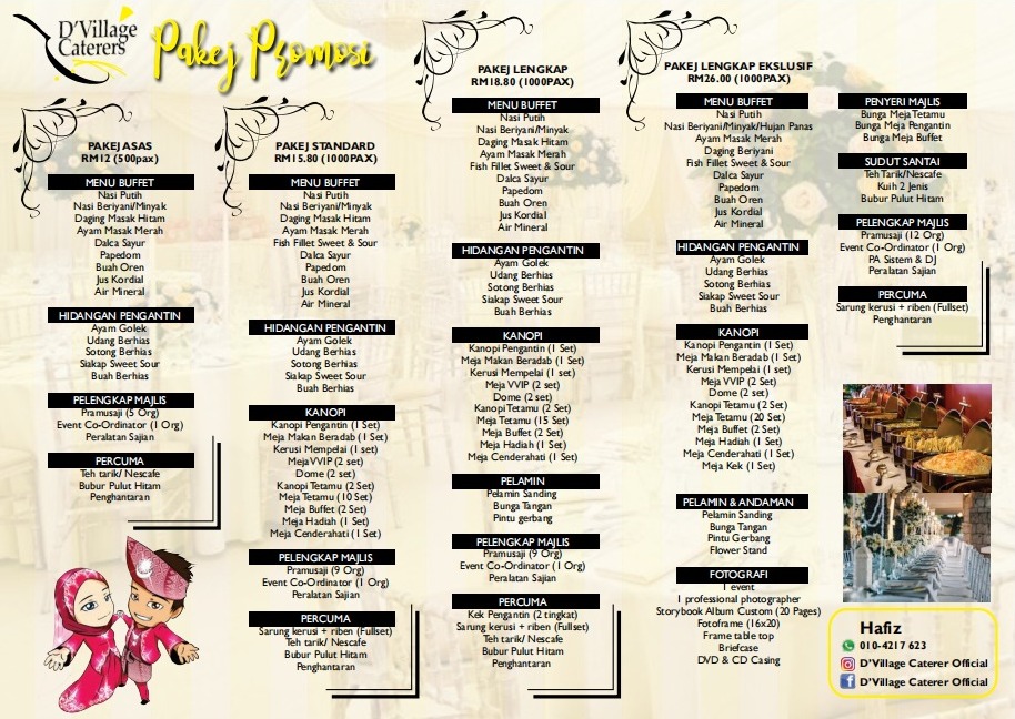 promosi pakej katering perkahwinan selangor kl